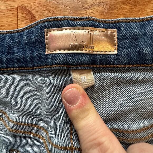 KUT From The KLOTH x Womens Flare Blue Jeans Denim l Size 16 - Picture 7 of 9